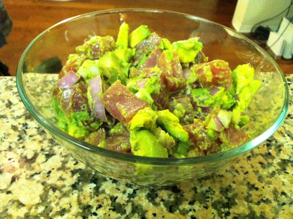 Ahi Poke Guacamole